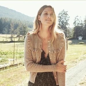 Doen Athelda Ruffle Cardigan